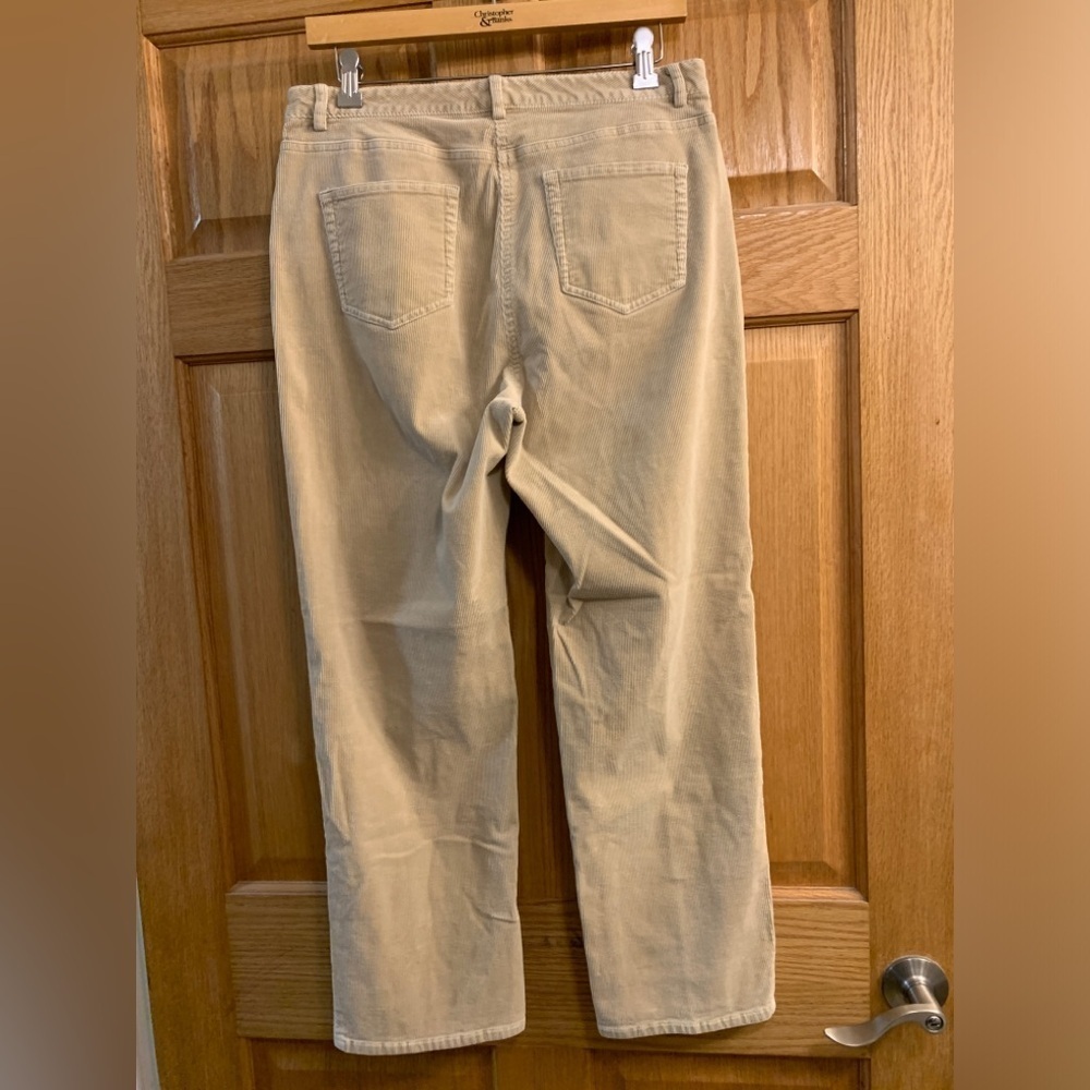 State-Ments Petite Full-Length Tan Women’s Corduroy Pants - Size 10P - Mid-Rise - Picture 3 of 5